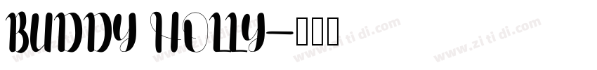 BUDDY HOLLY字体转换